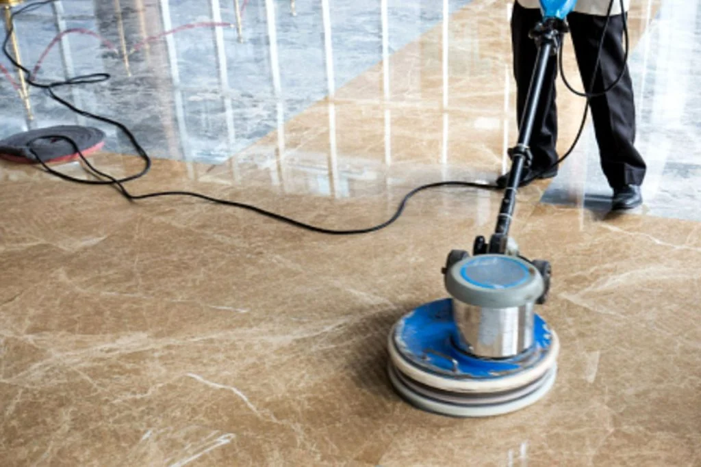 polishing marble floors