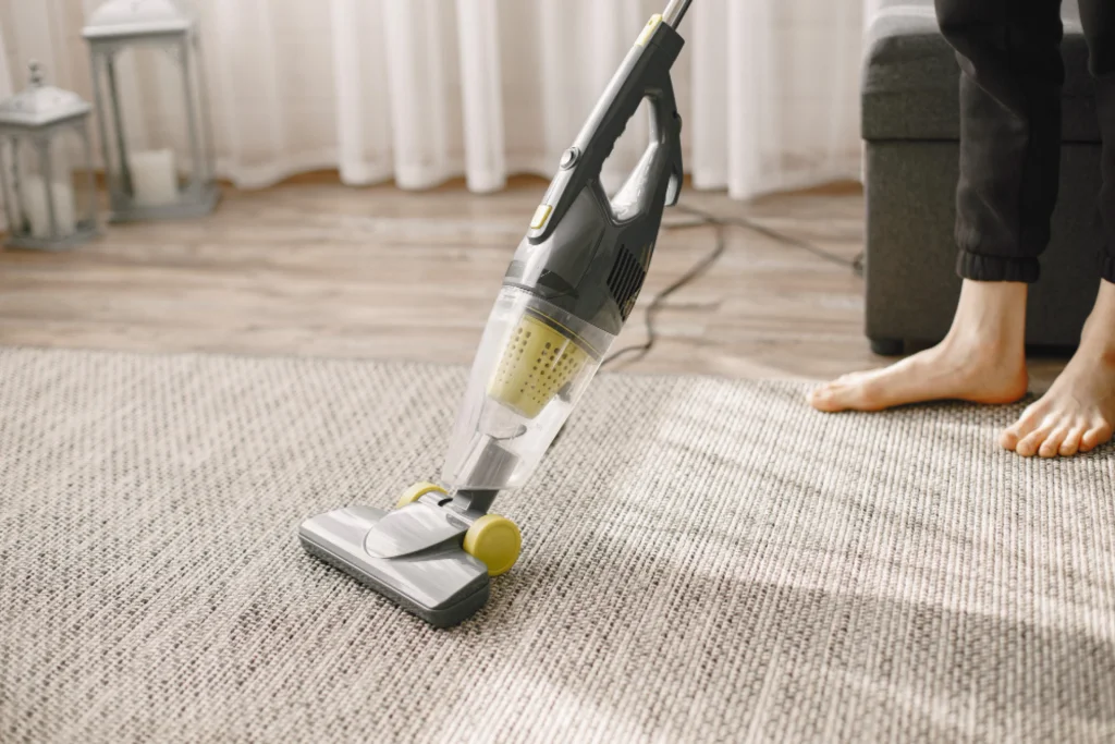 Vacuum the carpet