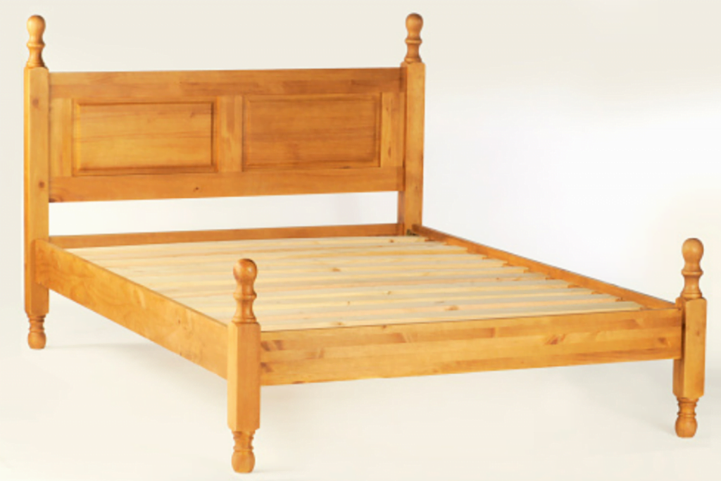 wooden bed frame